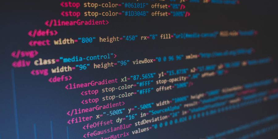 image of a computer screen with coding