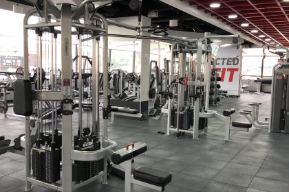 An empty commercial gym