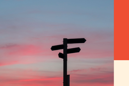 A sign post pointing in multiple directions. Image for a blog post on 8 tips for choosign a debt relief service.
